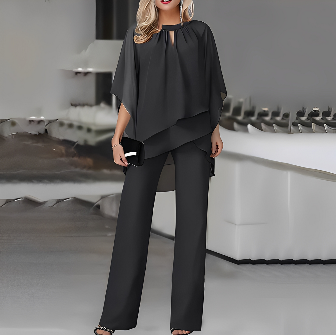 Aarree - Elegancki kostium luźny formalny dla kobiet zestaw