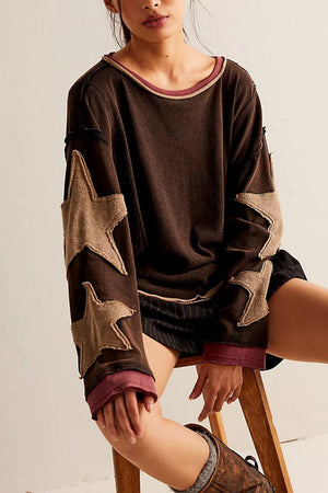 Bluza crewneck oversize o swobodnym kroju