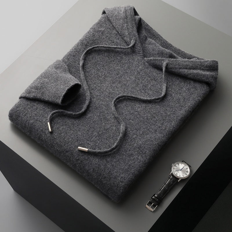 Robbie - Luźny hoodie z wełny dla mężczyzn