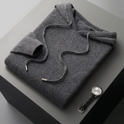 Robbie - Luźny hoodie z wełny dla mężczyzn