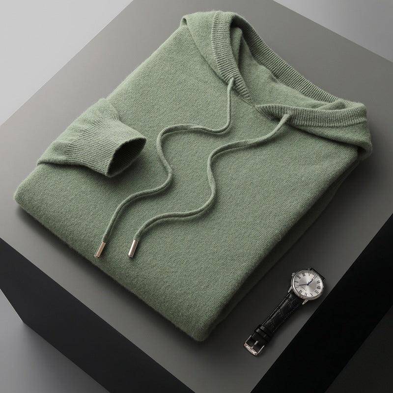 Robbie - Luźny hoodie z wełny dla mężczyzn