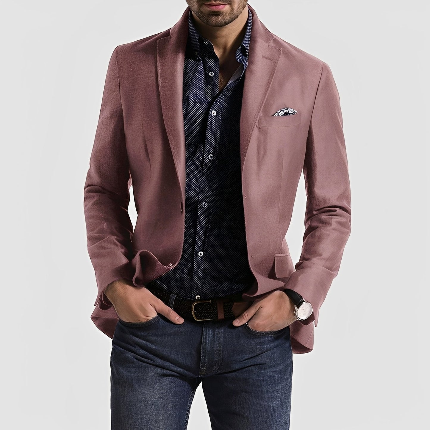 George - Elegancki blezer z zapięciem na dwa guziki dla mężczyzn
