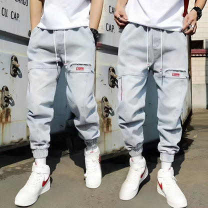 Victor - Stylowe baggy jeansy z elastycznymi mankietami dla mężczyzn