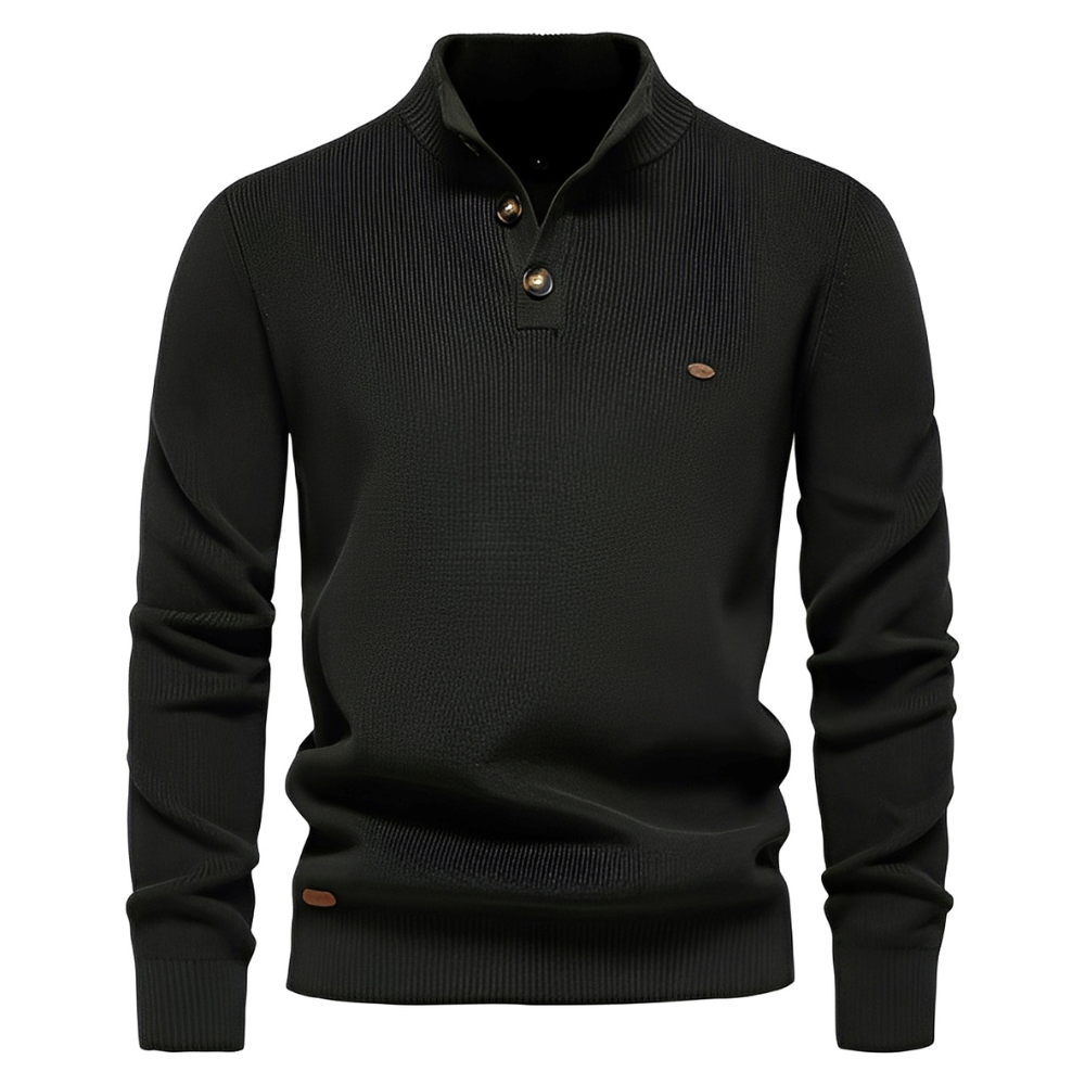 Brant - Stylowy sweter z zamkiem ćwierć dla mężczyzn