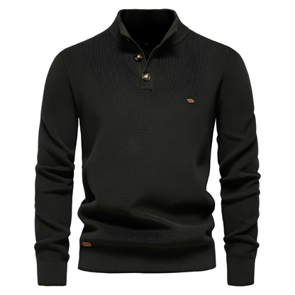 Brant - Stylowy sweter z zamkiem ćwierć dla mężczyzn