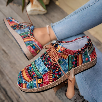Shanice - Kunstowe, wygodne sneakersy z amortyzacją dla kobiet