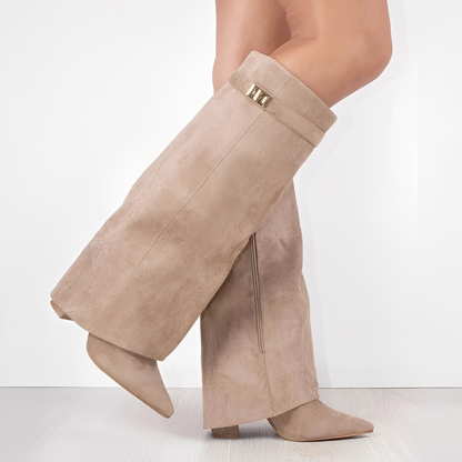 Charrise - Buty z wysoką cholewką dla kobiet z szeroką łydką