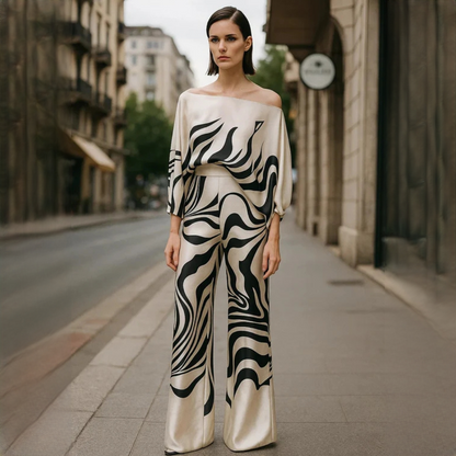 Jenny - Elegancki i wyrafinowany zestaw 2-częściowy dla kobiet