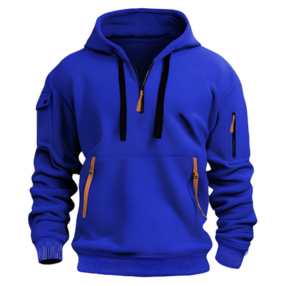 Norton - Stylowy hoodie z połowym zamkiem dla mężczyzn