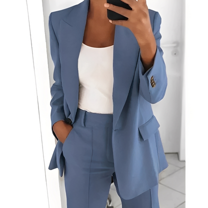 Alexes - Blazer i eleganckie spodnie dla kobiet zestaw