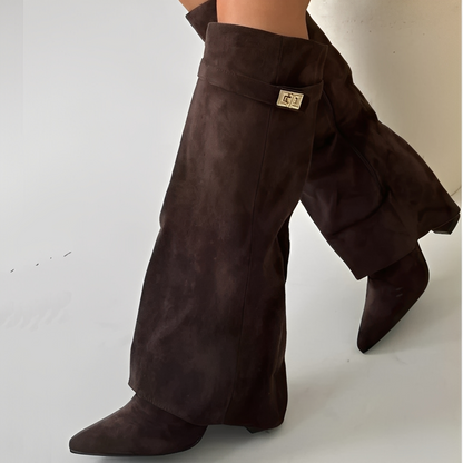 Linette - Buty skórzane z klamrą dla kobiet