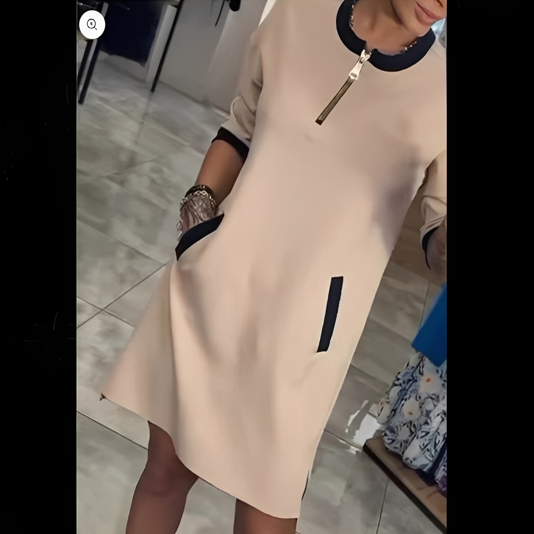 Angelena - Szykowna sukienka z długimi rękawami dla kobiet