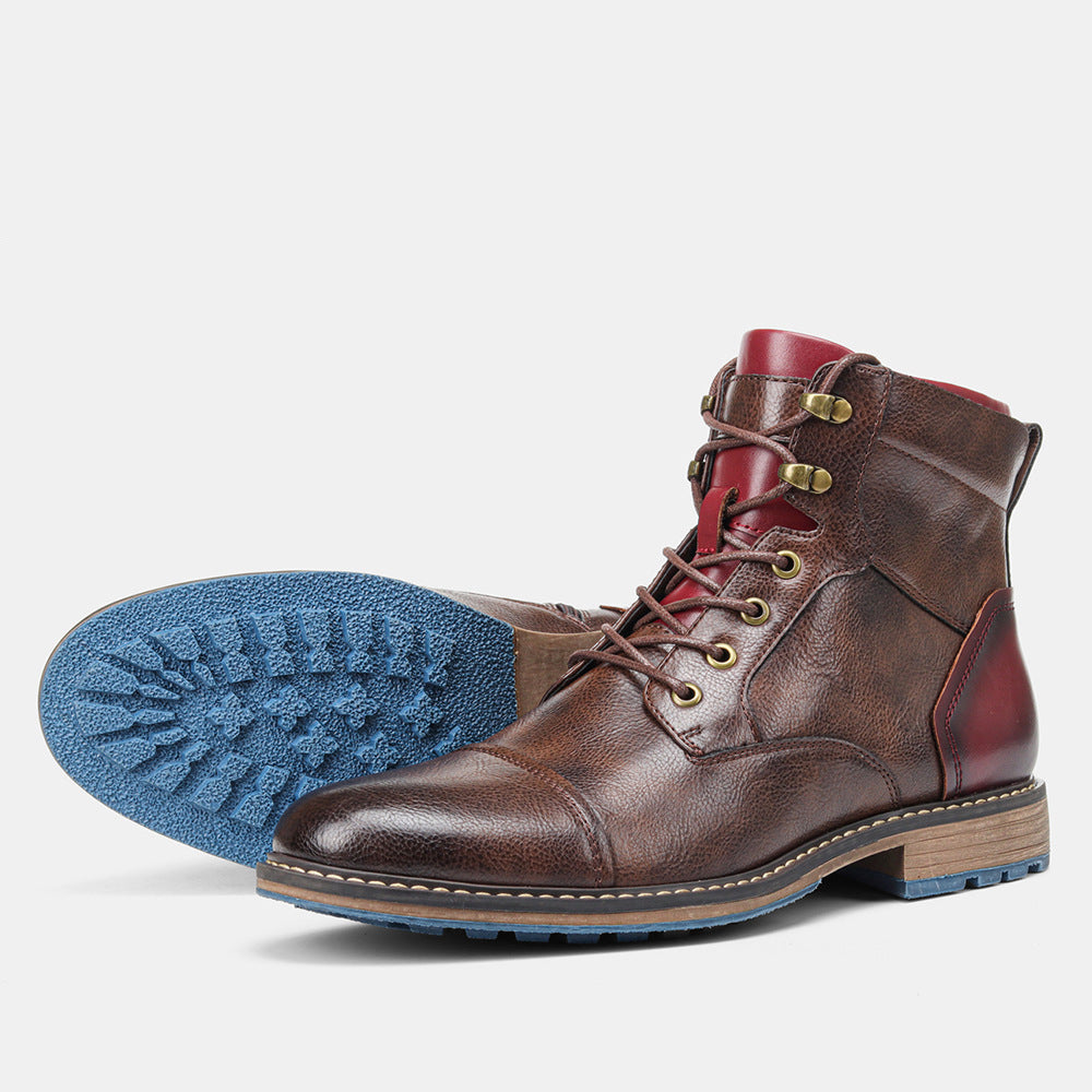 Mendel - Formalne Oxford-skórzane buty dla mężczyzn