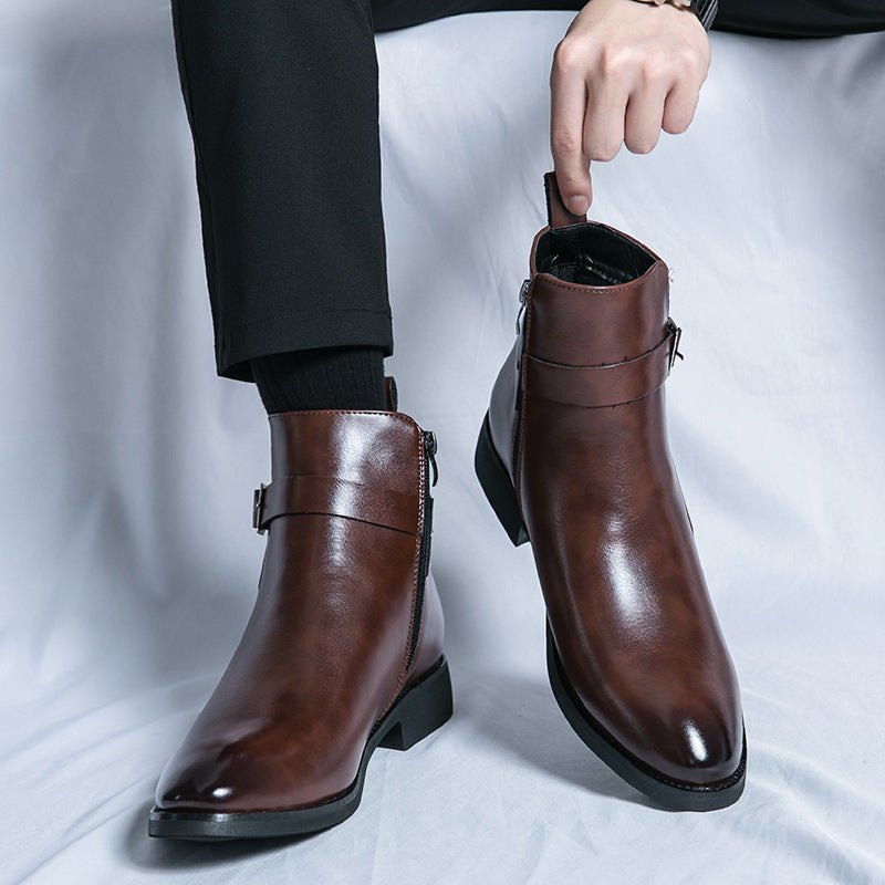 Wilfred - Stylowe Chelsea-buty ze skóry dla mężczyzn