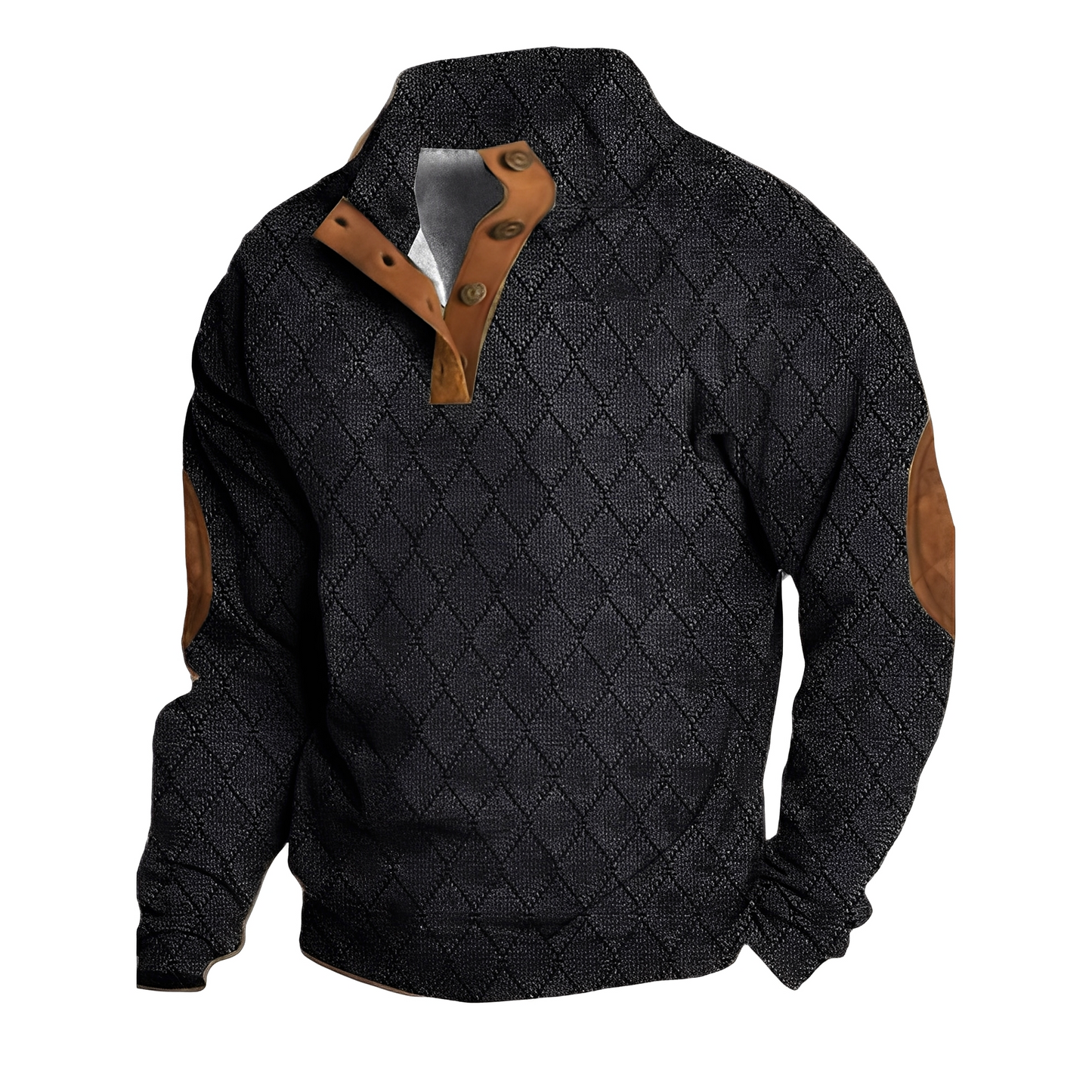 Austin - Retro-sweter z eleganckim nadrukiem dla mężczyzn