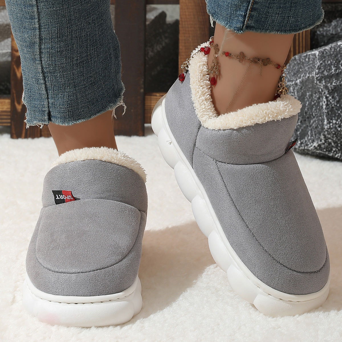 Rebecca - Stylowe, ciepłe pluszowe sneakersy dla kobiet