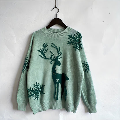 Charlotte - Stylowy sweter świąteczny z wzorem dla kobiet