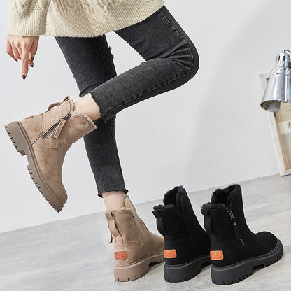 Melissa - Nowoczesne, z futrem fleece ocieplane buty dla kobiet