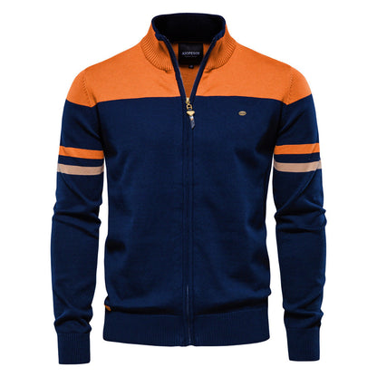 Thomas - Stylowy sweter z zamkiem dla mężczyzn