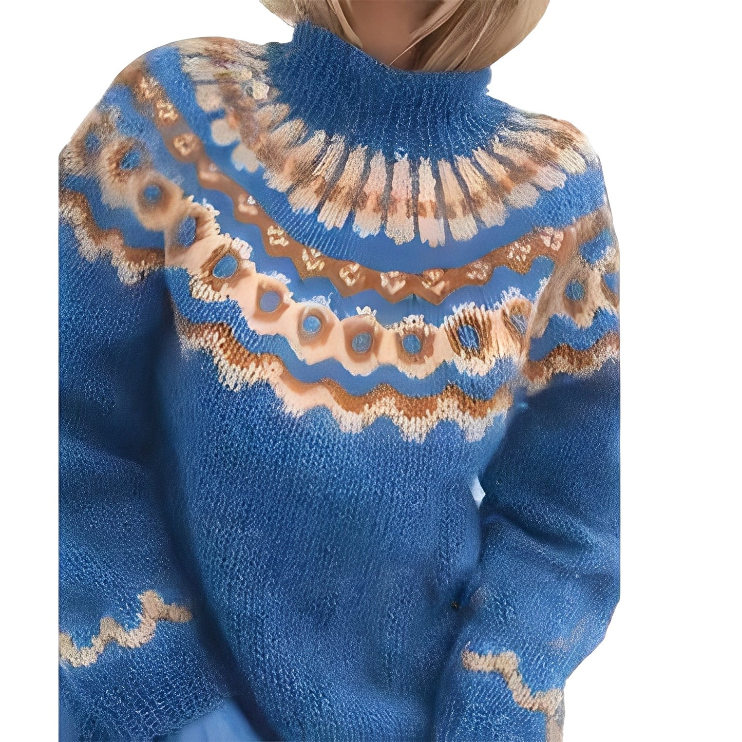 Fiona - Kobiecy sweter z golfem