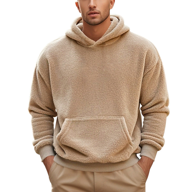 Phillip - Ciepły aksamitny hoodie dla mężczyzn