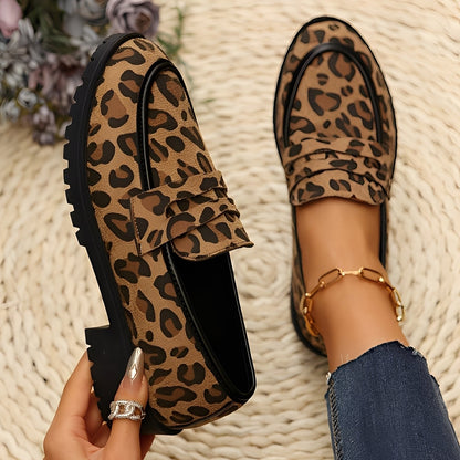 Camélia - Stylowe buty z nadrukiem lamparta dla kobiet