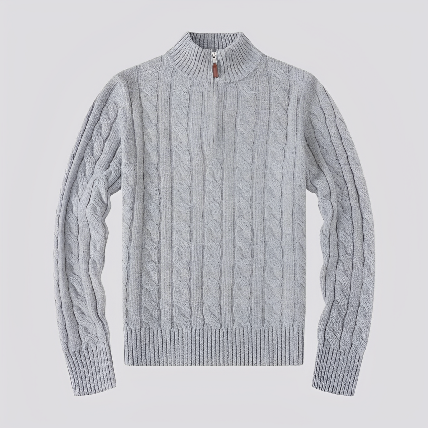 Jasper - Stylowy sweter z połowym zamkiem dla mężczyzn