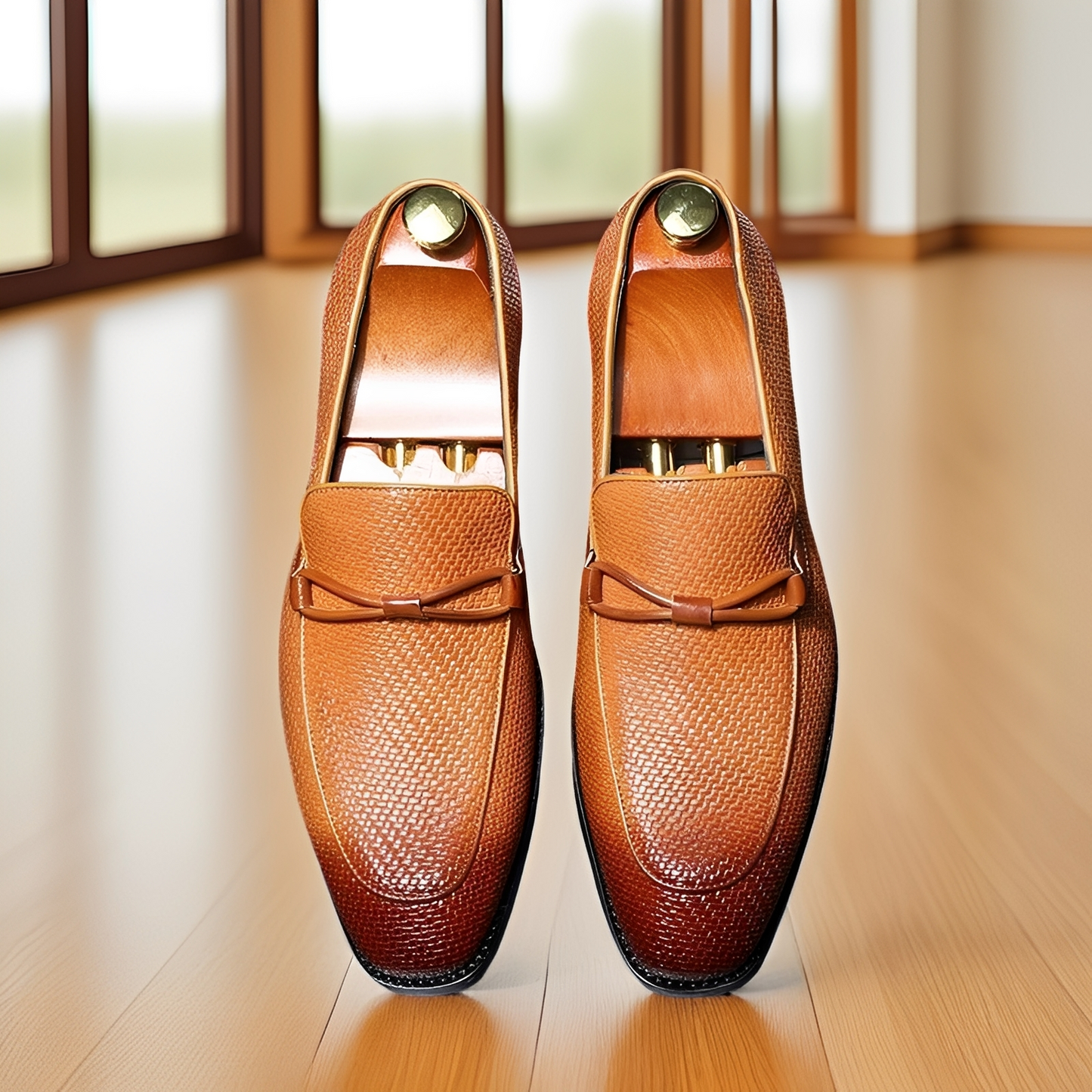 Phillip - Eleganckie biznesowe oxford-slipper dla mężczyzn