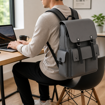 Wodoodporny plecak na laptopa 15 cali widok z przodu