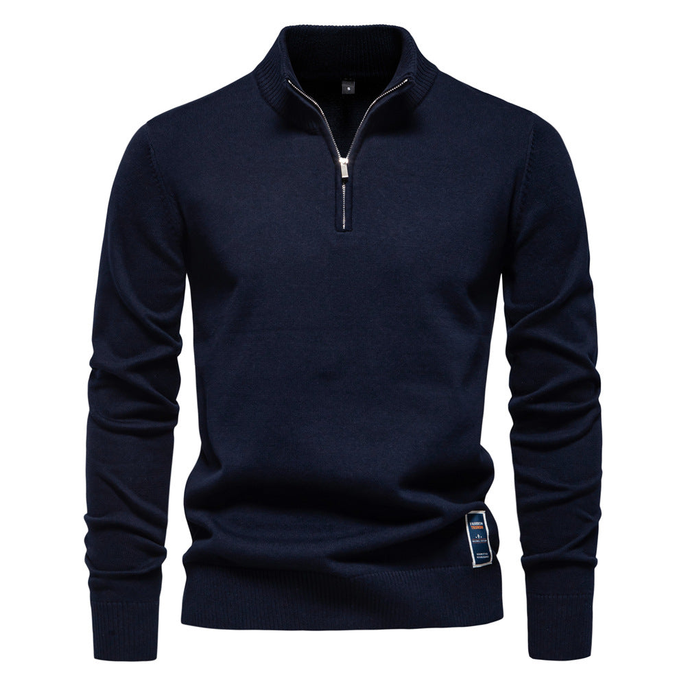 Caelum - Caual Slim-Fit-Sweter dla mężczyzn