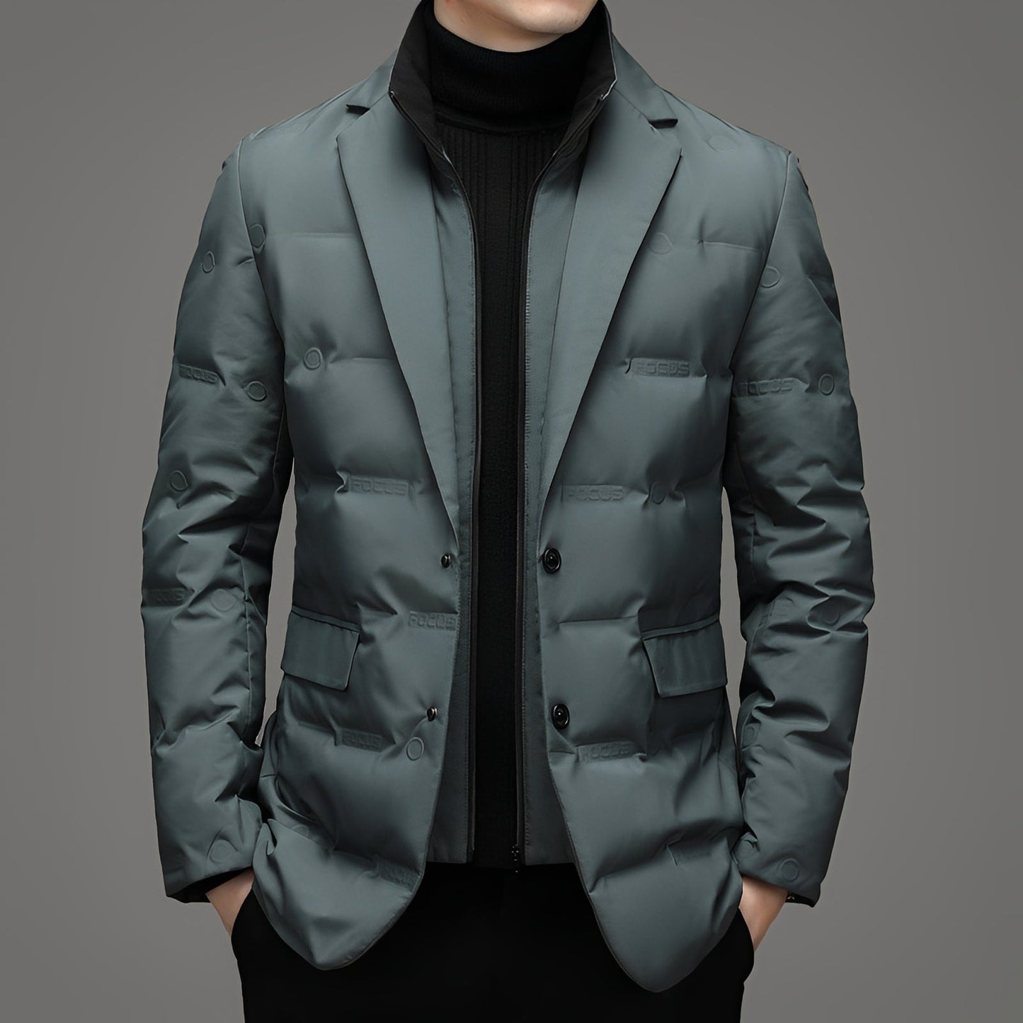 Nicholas - Elegancka, formalna kurtka puchowa dla mężczyzn