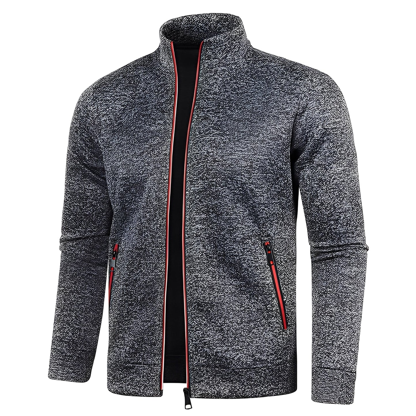 Clayton - Swobodny polarowy sweter z zamkiem dla mężczyzn