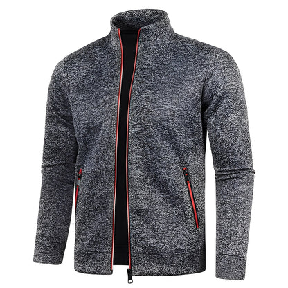 Clayton - Swobodny polarowy sweter z zamkiem dla mężczyzn