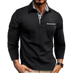 Rupert - Luzne Poloshirt z Dlugim Rekawem dla Mezczyzn