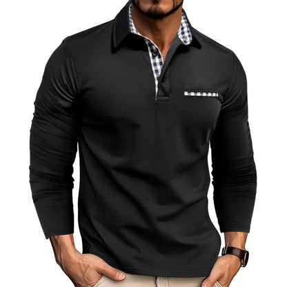 Rupert - Luzne Poloshirt z Dlugim Rekawem dla Mezczyzn