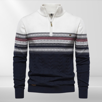 Rudy – Wysokiej Jakości Retro Sweter dla Mężczyzn