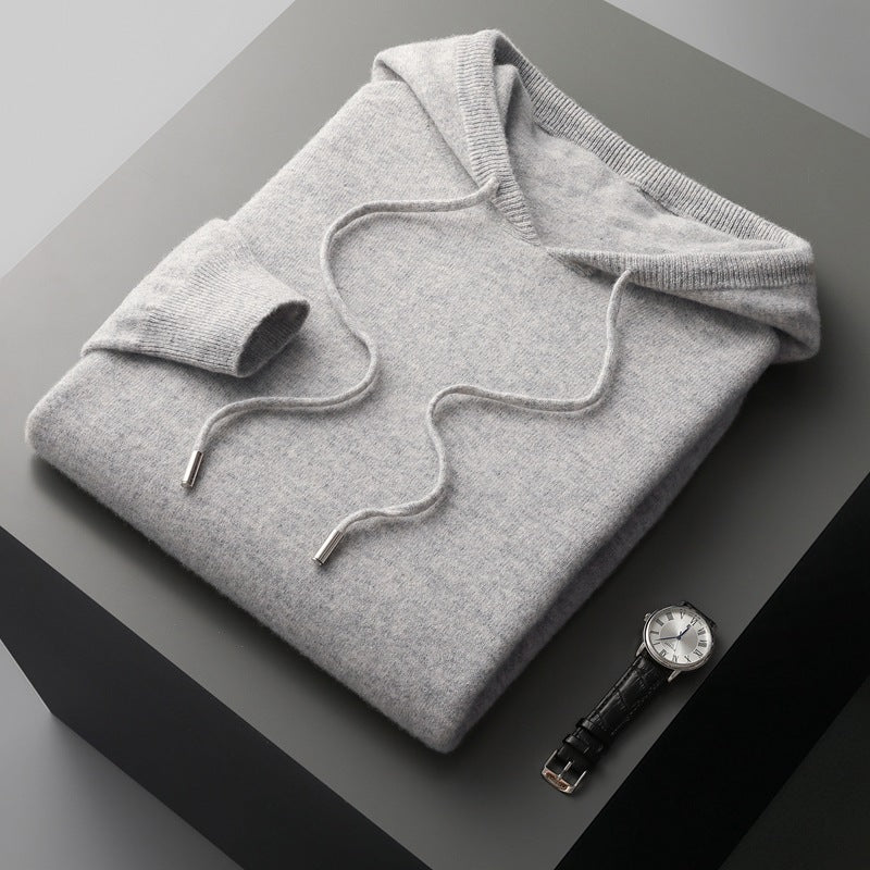 Robbie - Luźny hoodie z wełny dla mężczyzn