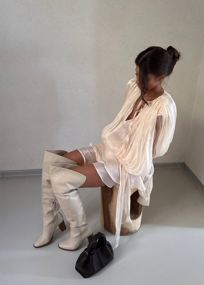 Sukienka Champagne Satin Estelle