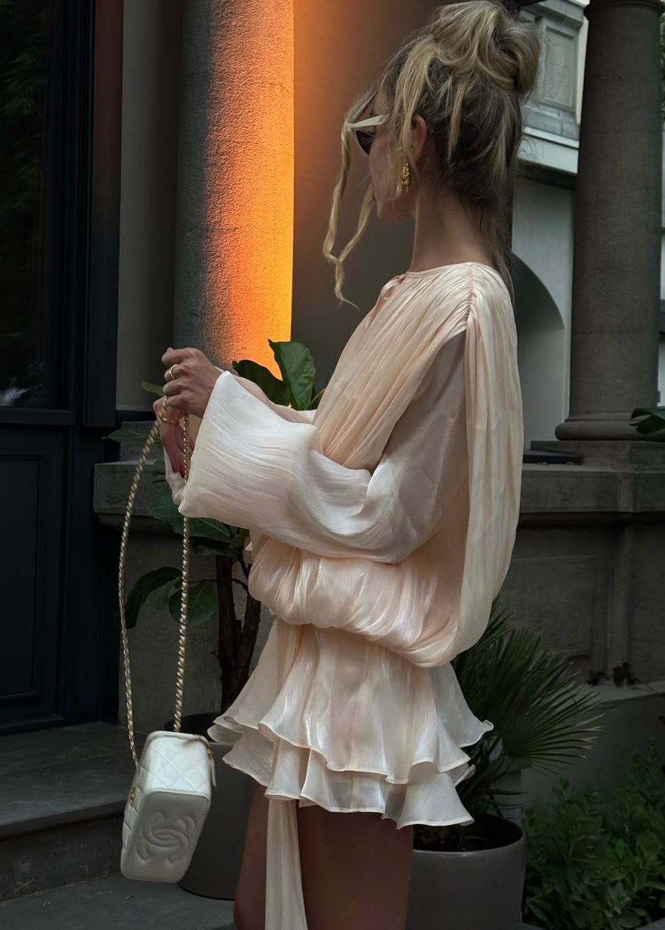 Sukienka Champagne Satin Estelle