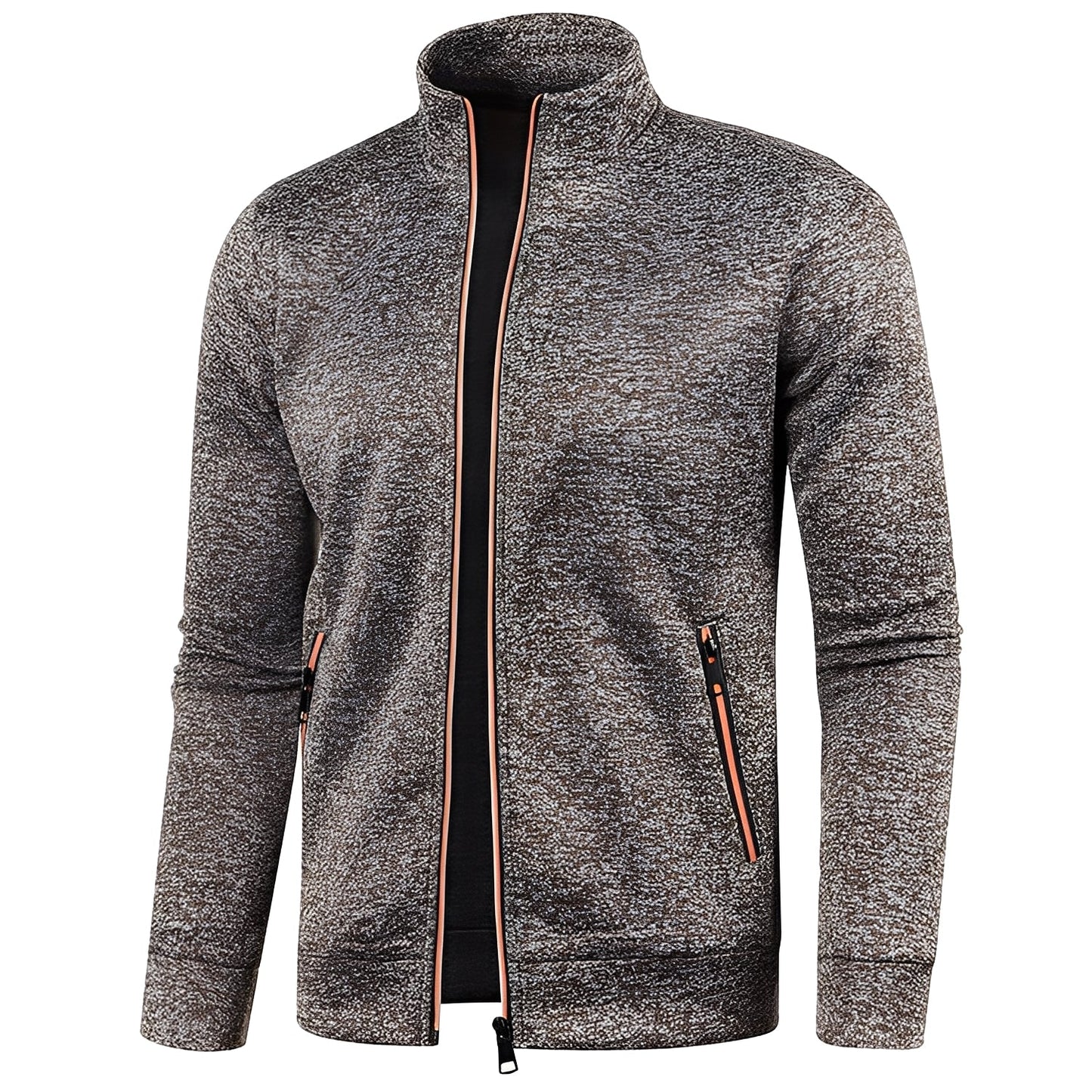 Clayton - Swobodny polarowy sweter z zamkiem dla mężczyzn