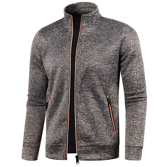 Clayton - Swobodny polarowy sweter z zamkiem dla mężczyzn