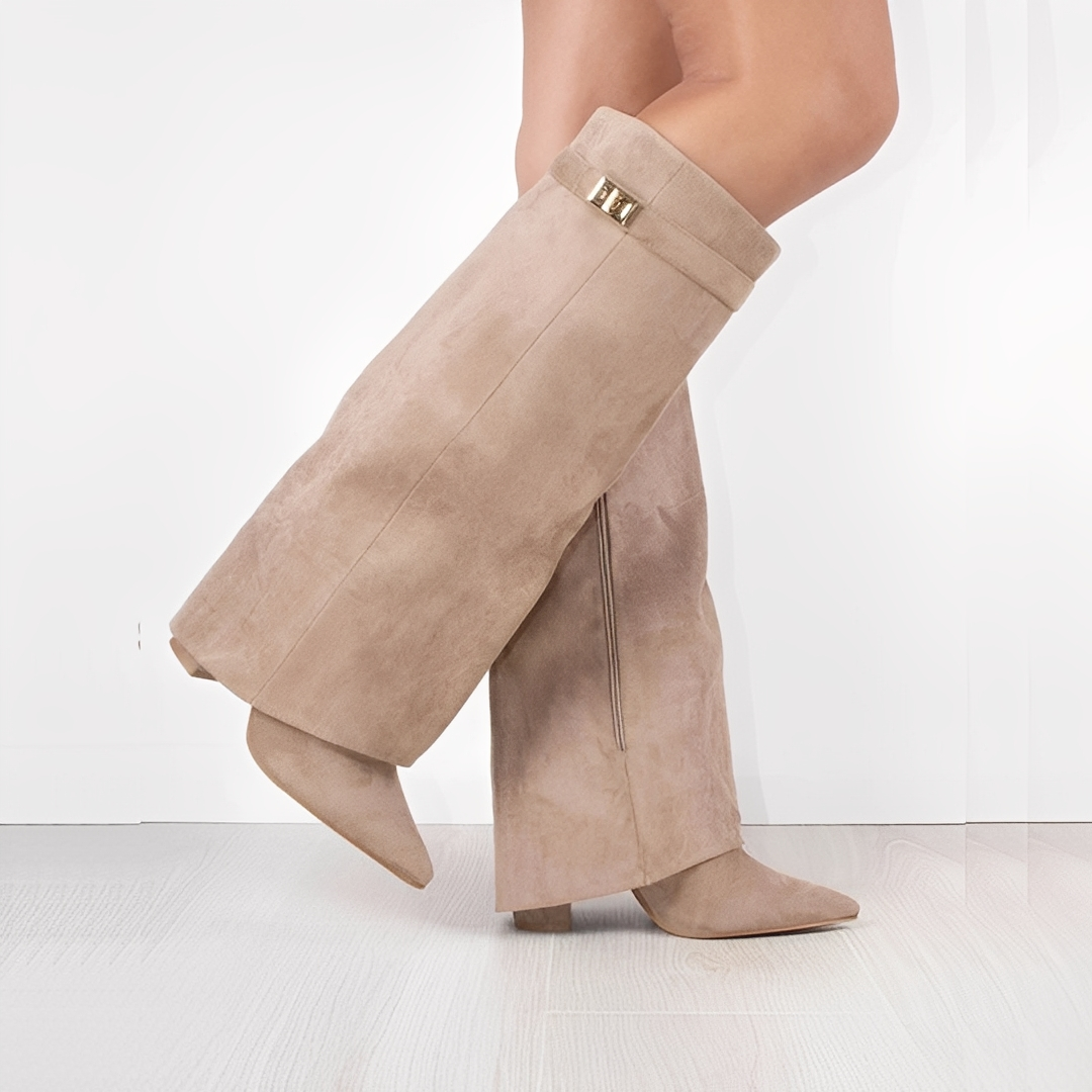Linette - Buty skórzane z klamrą dla kobiet