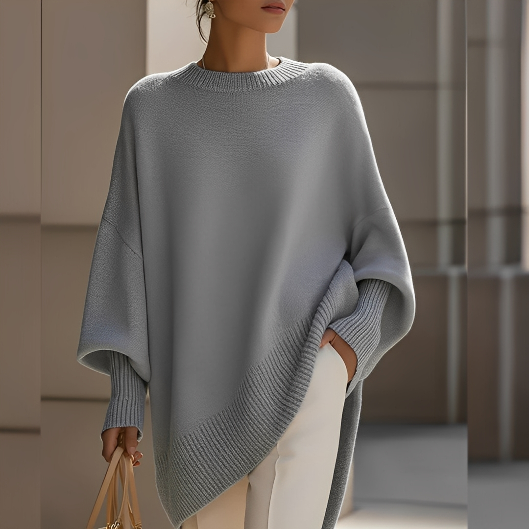 Sylvianne - Sweter oversize z okrągłym dekoltem dla kobiet