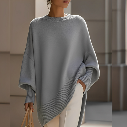 Sylvianne - Sweter oversize z okrągłym dekoltem dla kobiet