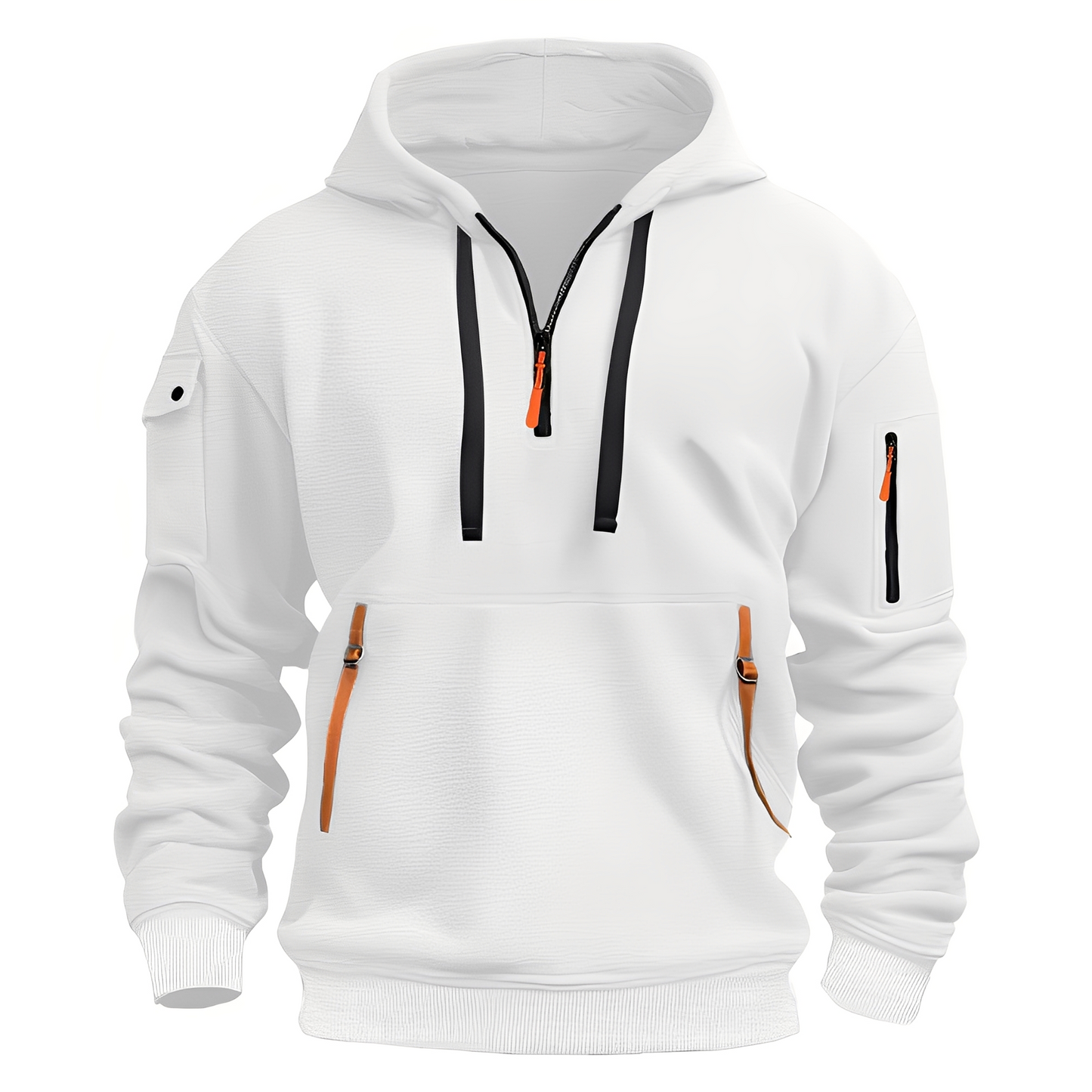 Norton - Stylowy hoodie z połowym zamkiem dla mężczyzn