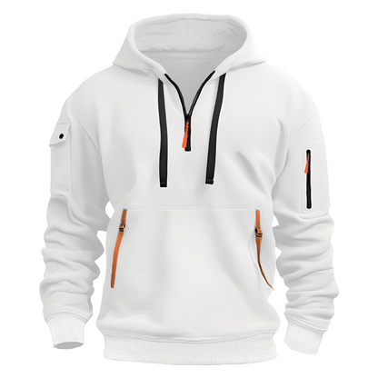 Norton - Stylowy hoodie z połowym zamkiem dla mężczyzn