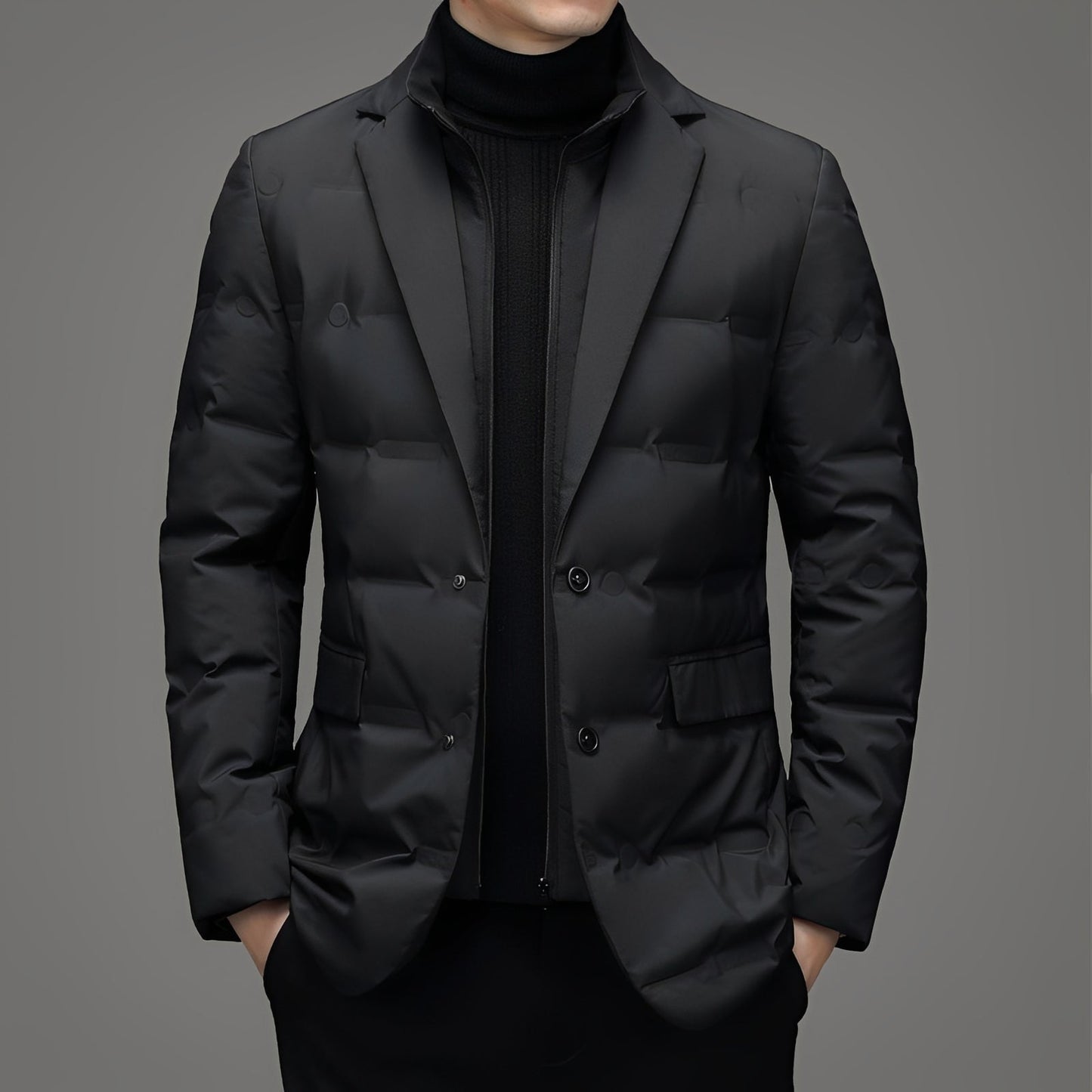 Nicholas - Elegancka, formalna kurtka puchowa dla mężczyzn