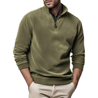 Dunstan - Stylowy sweter z pranego polaru dla mężczyzn