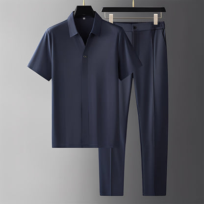 Alexander - Zestaw polo i eleganckie krótkie spodnie dla mężczyzn