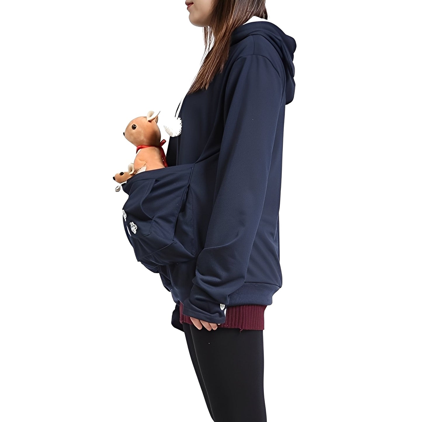 Samantha - Stylowy hoodie z kieszenią dla kobiet